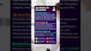 Apotheker Werdegang Arbeitsalltag und Gehalt [upl. by Birkle415]