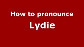 How to pronounce Lydie FrenchFrance  PronounceNamescom [upl. by Anelliw]