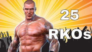 25 Ways to hit the RKO in WWE All Stars [upl. by Orlena]