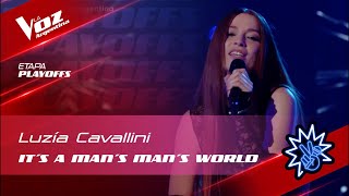 TeamLali  Luzía Cavallini  “Its a Mans Mans Mans World”  Playoffs  La Voz Argentina 2022 [upl. by Chan]