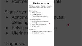 Uterine sarcoma [upl. by Vilberg279]