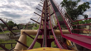 Diamondback Roller Coaster  Kings Island POV [upl. by Samuela650]