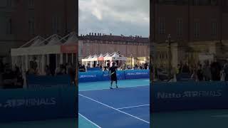 Back to tennis Court in Turin Tennis and Friends tennis sports sinner news sport [upl. by Getter769]