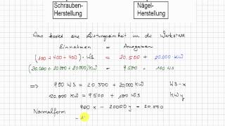 15 Anwendungsbeispiel  Lineare Algebra WirtschaftsmathematikStatistik [upl. by Jenda]