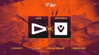 LOUD vs Sentinels  VCT Americas Kickoff  Grand Final  Map 5 [upl. by Flossy894]