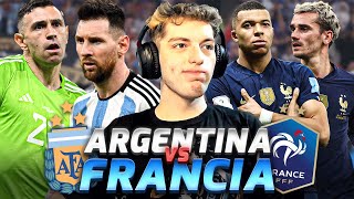 REACCION AL ARGENTINA 3 4 FRANCIA 3 2  FINAL DEL MUNDIAL QATAR 2022 [upl. by Fleda]