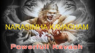 Powerful Narasimha Kavacham नृसिंहा कवच  Audio Ver [upl. by Ogg]