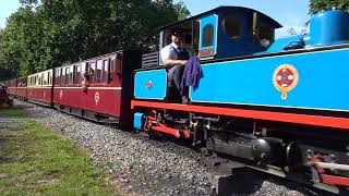 Sian and Hawk at the Kirklees Light Railway Steam Gala 2023 [upl. by Murton]