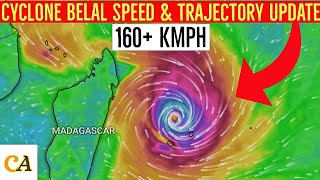 Cyclone Belal Speed amp Trajectory Update  Meteo Mauritius Today  Jan 12 2024 [upl. by Ellinehc]