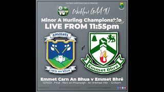 Minor A Hurling Final 2024  Carnew Emmets v Bray Emmets [upl. by Nnylyar]