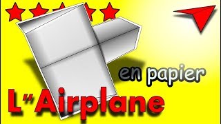 Comment faire un AVION en PAPIER qui vole très bien et longtemps  ORIGAMI Facile [upl. by Asilla]