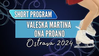 Valeska Martina ONA PROANO ECU  Junior Women Short Program  Ostrava 2024 [upl. by Gisele]