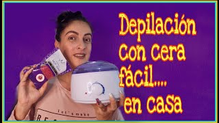 DEPILACIÓN CON CERA PARA CEJAS Y BIGOTE  paso a paso [upl. by Keisling]