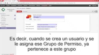 Gestión de grupos  OpenERP 7 [upl. by Bradway]