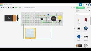 Tinkercad tutorial 1 Design and simulation of 555 Astable multivibrator circuit application [upl. by Allecram]