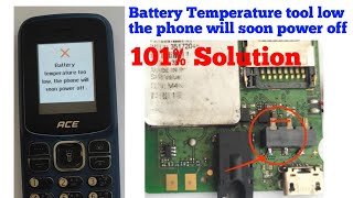 Battery Temperature tool low the phone will soon power off  over battery temperature problem itel [upl. by Neiman]