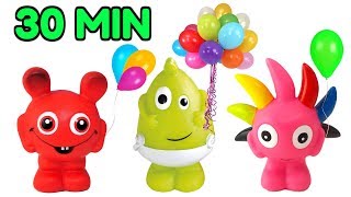 Babblarna 30 minuter  Lek och Lär för barn  Lär dig färger med Play Doh för barn på svenska [upl. by Katina]