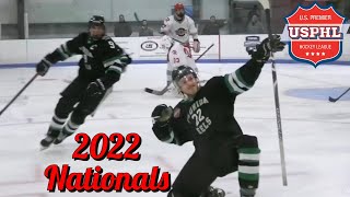 2022 USPHL Nationals All Goals  Premier Division Highlights [upl. by Einnal]