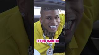 NLE Choppa Shows Off His New Lamborghini Truck amp Diamond Jewelry While Out With The Squad In LA [upl. by Ahsilem]