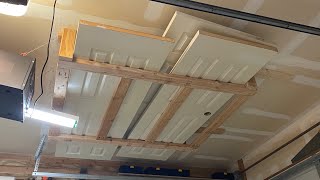 DIY Small Garage Overhead Storage Rack [upl. by Reppep]