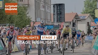 Highlights Stage 2  Dauphiné 2023 [upl. by Olegna]