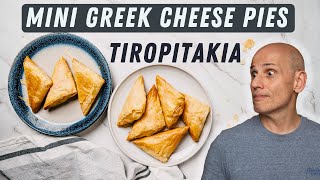 Mini Greek Cheese Pies Tiropitakia [upl. by Boelter]