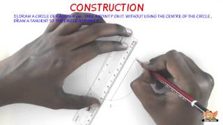 How to draw a tangent to a circle   Vol 23 [upl. by Licht]