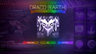 I GOT THE NEW DRACO EARTH BLACK MARKET DECAL IN ROCKET LEAGUE  BEST DECAL [upl. by Brasca]