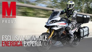 PROVA  Ecco in ESCLUSIVA MONDIALE la MOTO ELETTRICA Energica Experia [upl. by Ayotahs]