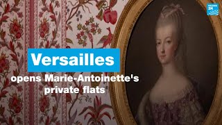 Versailles opens MarieAntoinettes restored private flats to the public • FRANCE 24 English [upl. by Ollayos696]