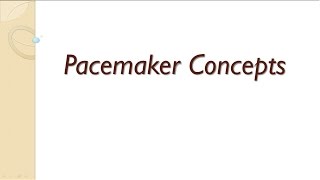 Pacemaker Concepts  Sensing Impedance and Threshold Measurements [upl. by Emawk952]