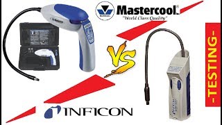 Mastercool ms55100 VS Inficon DTek Select 712202G6 Течеискатели фреона [upl. by Aihtebat]