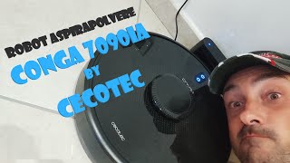 Robot Aspirapolvere e Lavapavimenti Conga 7090IA by CECOTEC [upl. by Jaquenette17]