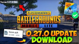 Download Pubg Lite 0270 Global Update 😍  Pubg Lite New Update 2024  Crash problem Fix  All Fix [upl. by Aekerly]