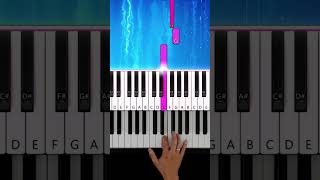 Hedwigs Theme From Harry Potter On Piano Easy Tutorial  Learn To Play Piano Part 1 shorts [upl. by Airelav]