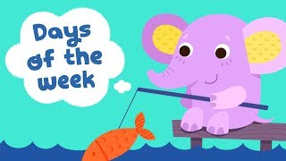 Days of the Week Song for Kindergarten Kids  Children Songs with Lyrics  Kids Academy [upl. by Carlynne266]