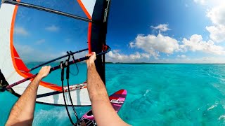 RAW POV Windsurfing  Lac bay Bonaire [upl. by Ayikur]