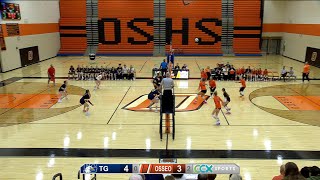 Osseo Volleyball Sweeps TotinoGrace [upl. by Anivle348]