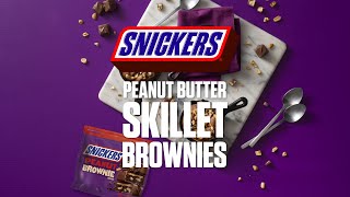 SNICKERS Peanut Butter Skillet Brownie [upl. by Lorant]