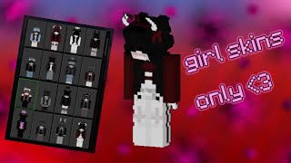 Custom Skinpack over 50 skinscapescosmetics Girls Only [upl. by Tayyebeb]