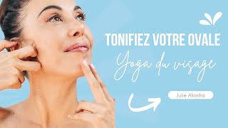 Secrets antiâge  5 min de yoga du visage pour raffermir l’ovale [upl. by Ajin]