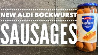 Aldi Bramwells 8 German Bockwurst Sausages Review [upl. by Yttap831]