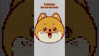 Pixel Art Idea  Cute Happy Dog  Follow Long Form to Draw Yours [upl. by Anitsim]