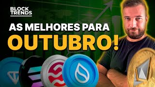 AS MELHORES CRIPTOMOEDAS PARA O MÃŠS DE OUTUBRO  SOLANA SUI SEI ETHEREUM TONCOIN [upl. by Weiman]