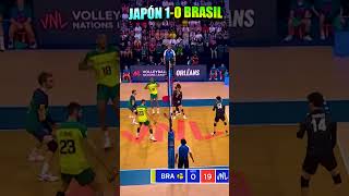 Japón le Ganó a Brasil por PRIMERA VEZ en Voleibol volleyball sports shorts [upl. by Euqinomod]