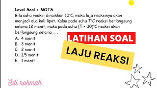 Laju Reaksi Latihan Soal  Kimia Kelas XI [upl. by Kcirdle560]