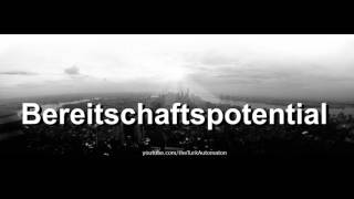 How to pronounce Bereitschaftspotential in German [upl. by Phiona644]