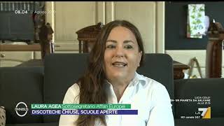 Discoteche chiuse Laura Agea quotNon bisogna colpevolizzare i giovaniquot [upl. by Ardehs]