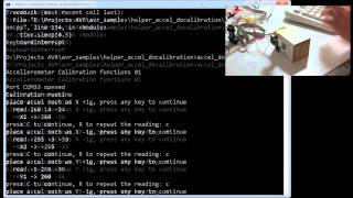 Accelerometer calibration routine for AVR Atmega Arduino and other micro [upl. by Allicerp]