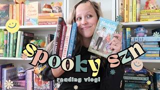 👻SPOOKY SNZ READING VLOG👻 Lets read some spooky books Horror Thriller  Romance [upl. by Halla]